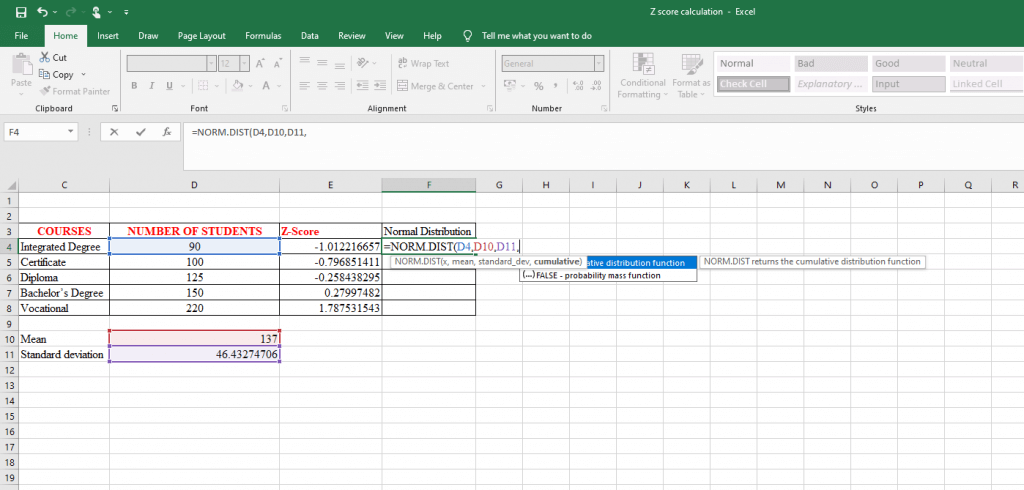 How to calculate z score in Excel – Edutized