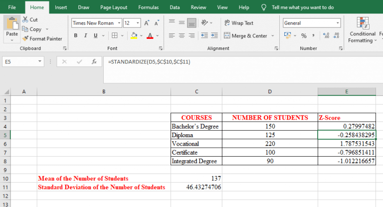 How To Calculate Z Score In Excel Edutized 7912